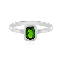 Anello in argento con Diopside Russo