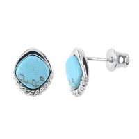 Orecchini in argento con Turchese