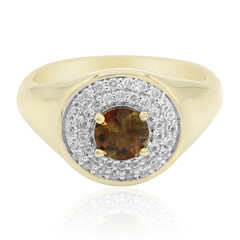 Anello in oro con Andalusite