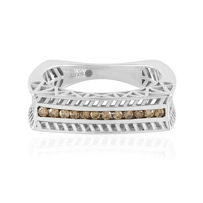 Anello in oro con Diamante Champagne I2 (Ornaments by de Melo)