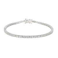 Bracciale in argento con Topazio Bianco (Adela Silber)