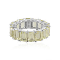Anello in argento con Quarzo Limone