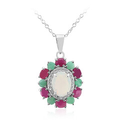 Collana in argento con Opale di Welo