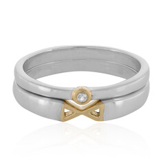 Anello in argento con Topazio Bianco