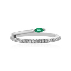 Anello in argento con Smeraldo Colombiano