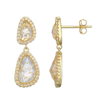 Orecchini in argento con Quarzo Bianco