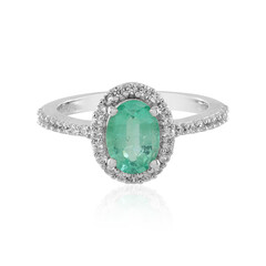 Anello in argento con Smeraldo Colombiano