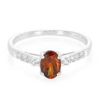 Anello in argento con Granato Essonite