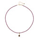 Collana in argento con Rodolite