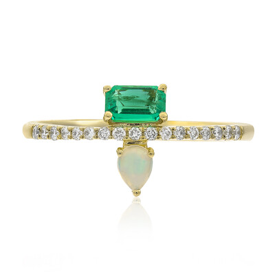 Anello in oro con Smeraldo Zambia AAA (CIRARI)