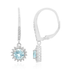 Orecchini in argento con Topazio Blu Cielo