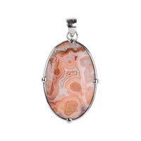 Ciondolo in argento con Agata Lace