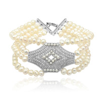 Bracciale in argento con Perla di Acqua Dolce