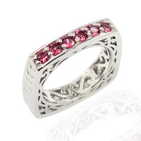 Anello in argento con Tormalina Rosa (Dallas Prince Designs)