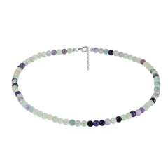 Collana in argento con Fluorite