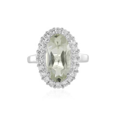 Anello in argento con Ametista Verde