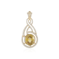 Ciondolo in oro con Zircone Giallo (de Melo)