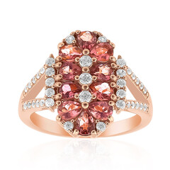 Anello in argento con Tormalina Rosa
