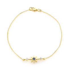Bracciale in argento con Zaffiro Blu