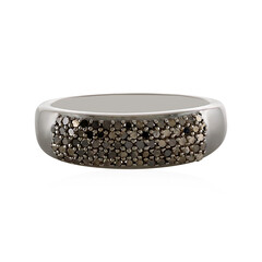 Anello in argento con Diamante Nero