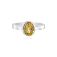 Anello in argento con Berillo Giallo