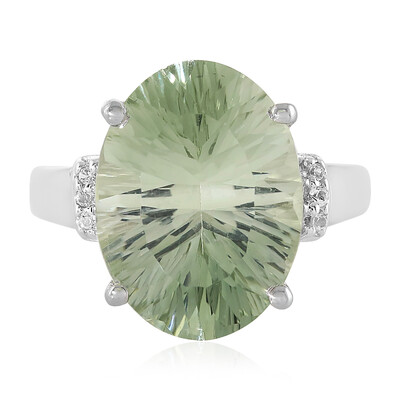 Anello in argento con Ametista Verde
