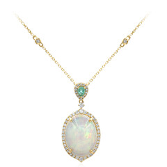 Collana in oro con Opale di Welo AAA (CIRARI)
