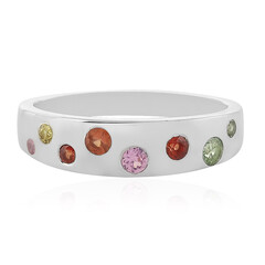 Anello in argento con Zaffiro Verde