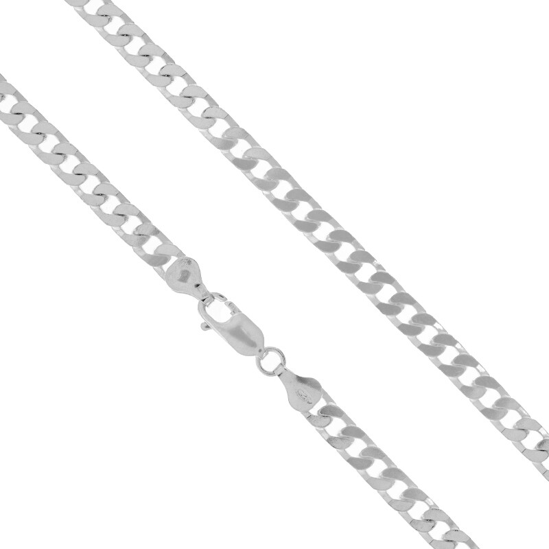 NKlaus Collana A Cordoncino In Argento Sterling 925 - Catena A Maglia Barbazzale - Lunghezza 60 Cm, Larghezza 1,4 Mm