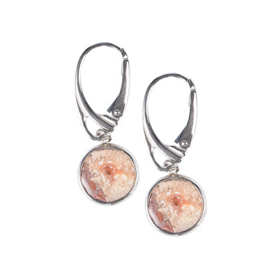 Orecchini in argento con Agata Lace