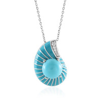 Ciondolo in argento con Turchese Sleeping Beauty