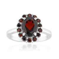Anello in argento con Granato
