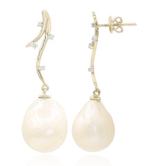 Orecchini in oro con Perla di Acqua Dolce (TPC)