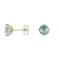 Orecchini in oro con Topazio Blu Cielo