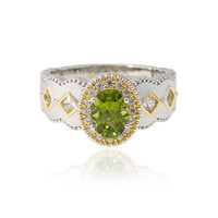 Anello in argento con Peridoto (Dallas Prince Designs)