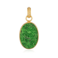 Ciondolo in argento con Uvarovite