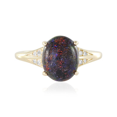 Anello in oro con Opale Matrice Andamooka (AMAYANI)