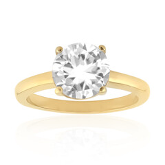 Anello in argento con Topazio Bianco