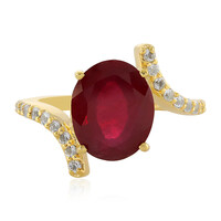 Anello in argento con Rubino del Madagascar