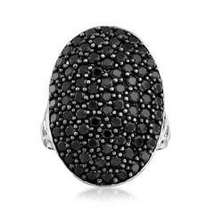 Anello in argento con Spinello Nero