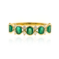 Anello in oro con Smeraldo Zambia AAA (CIRARI)