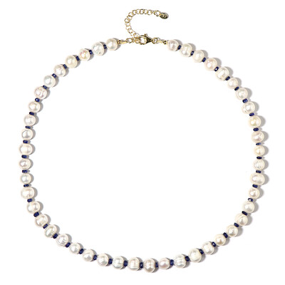 Collana in argento con Perla d'Acqua Dolce Bianca