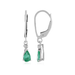 Orecchini in argento con Smeraldo Zambia