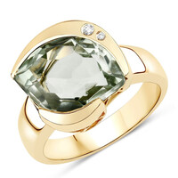 Anello in oro con Ametista Verde (SUHANA)