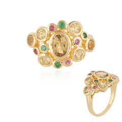Anello in argento con Berillo Giallo