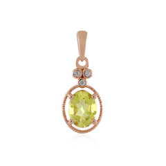 Ciondolo in argento con Quarzo Limone