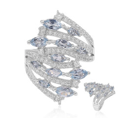 Anello in argento con Topazio Blu Cielo