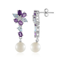 Orecchini in argento con Perla d'Acqua Dolce Bianca