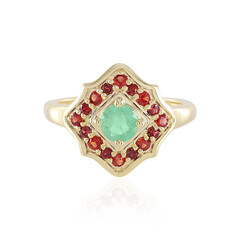 Anello in argento con Smeraldo Russo