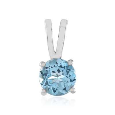 Ciondolo in argento con Topazio Blu Svizzero